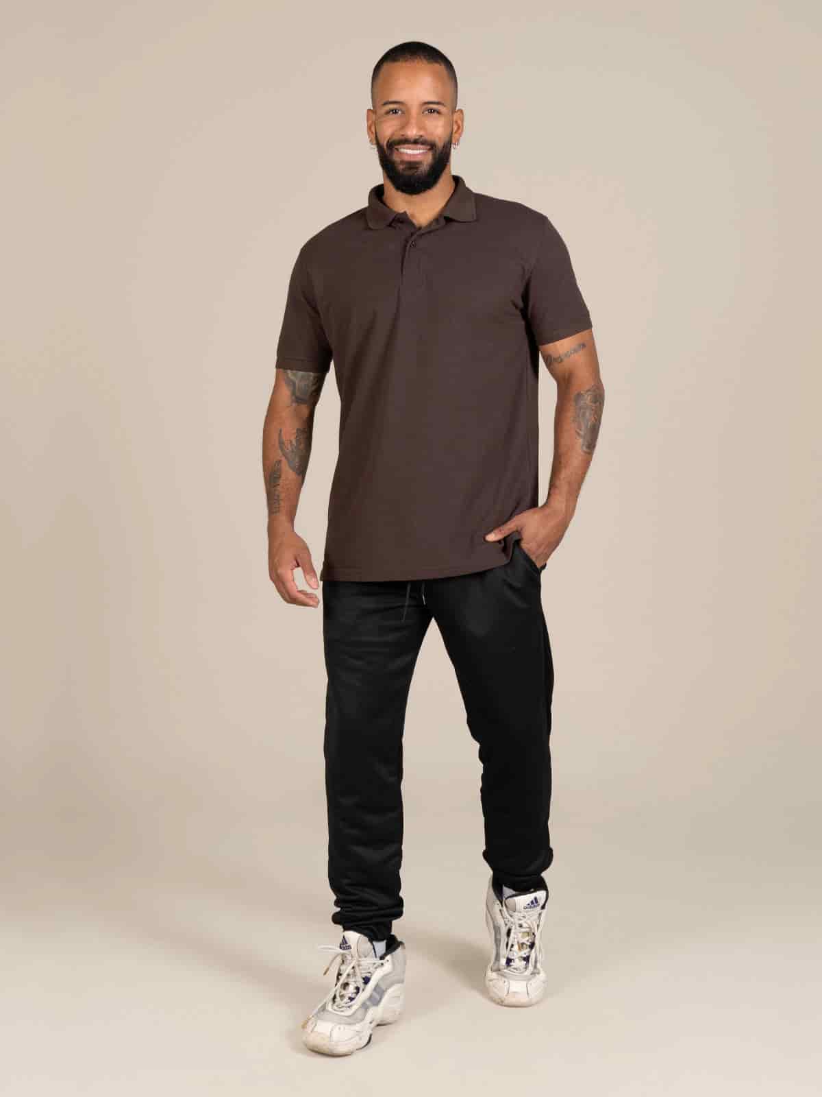 Jogger elastico unisex negro - miniatura 4