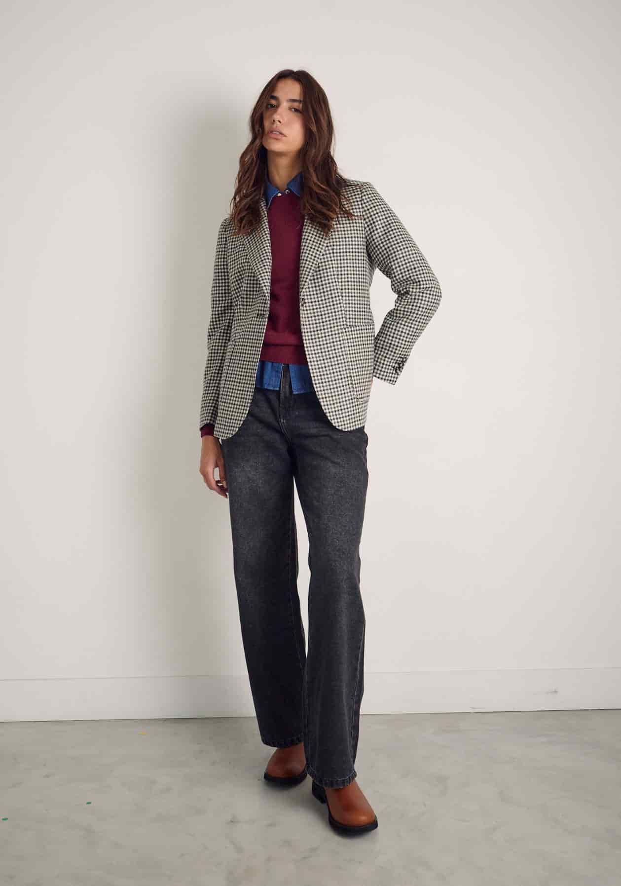 Blazer M Agatha Gallineto Marfil-Negro - miniatura 3