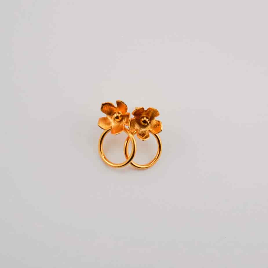 Flower Duo Studs - miniatura 1