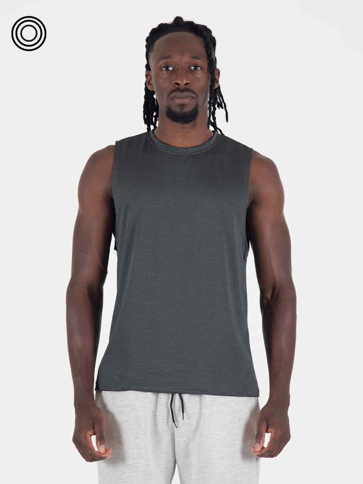 camisilla hombre panal gris oscuro - miniatura 1