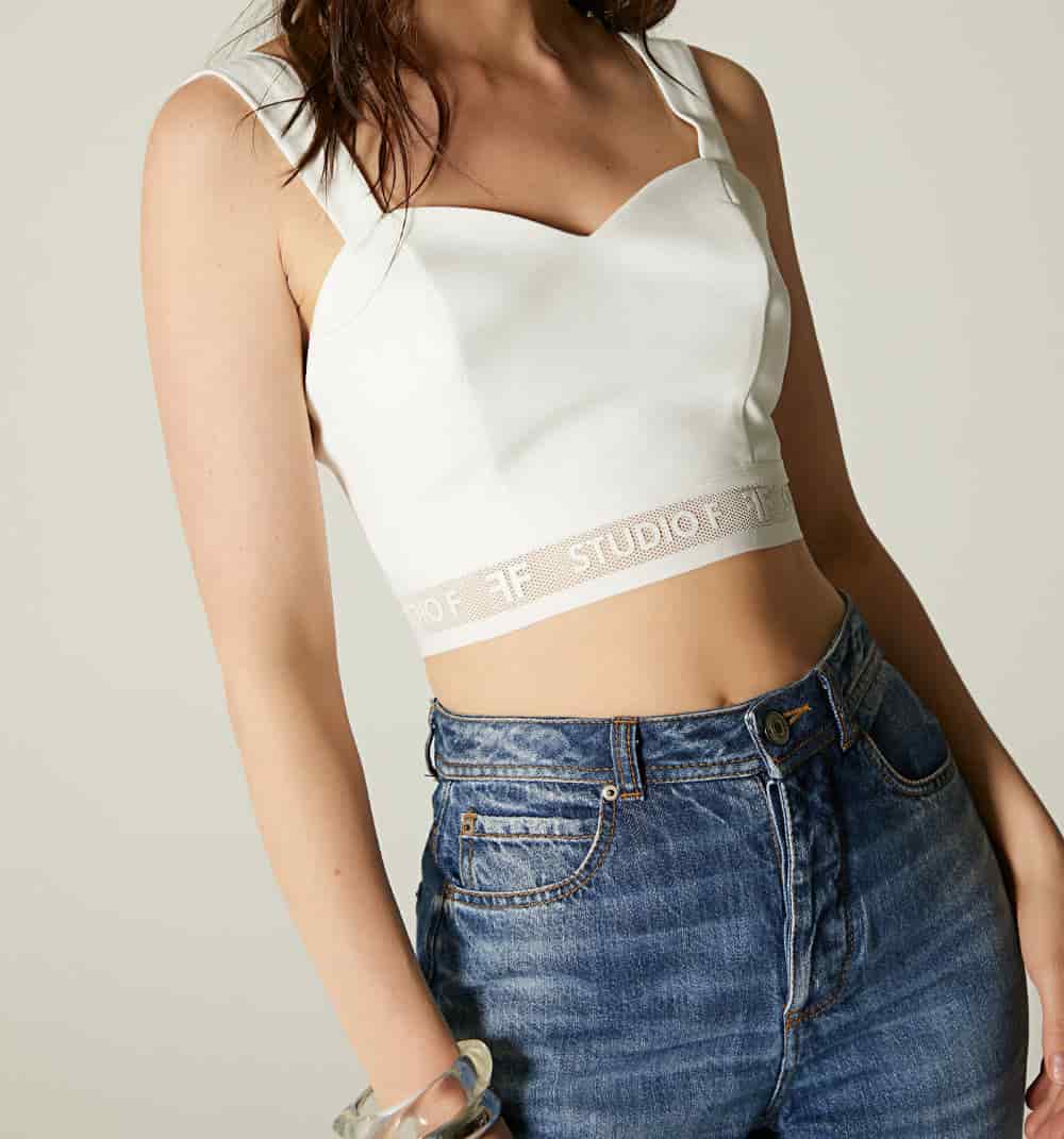 Blusa crop de tiras - miniatura 3