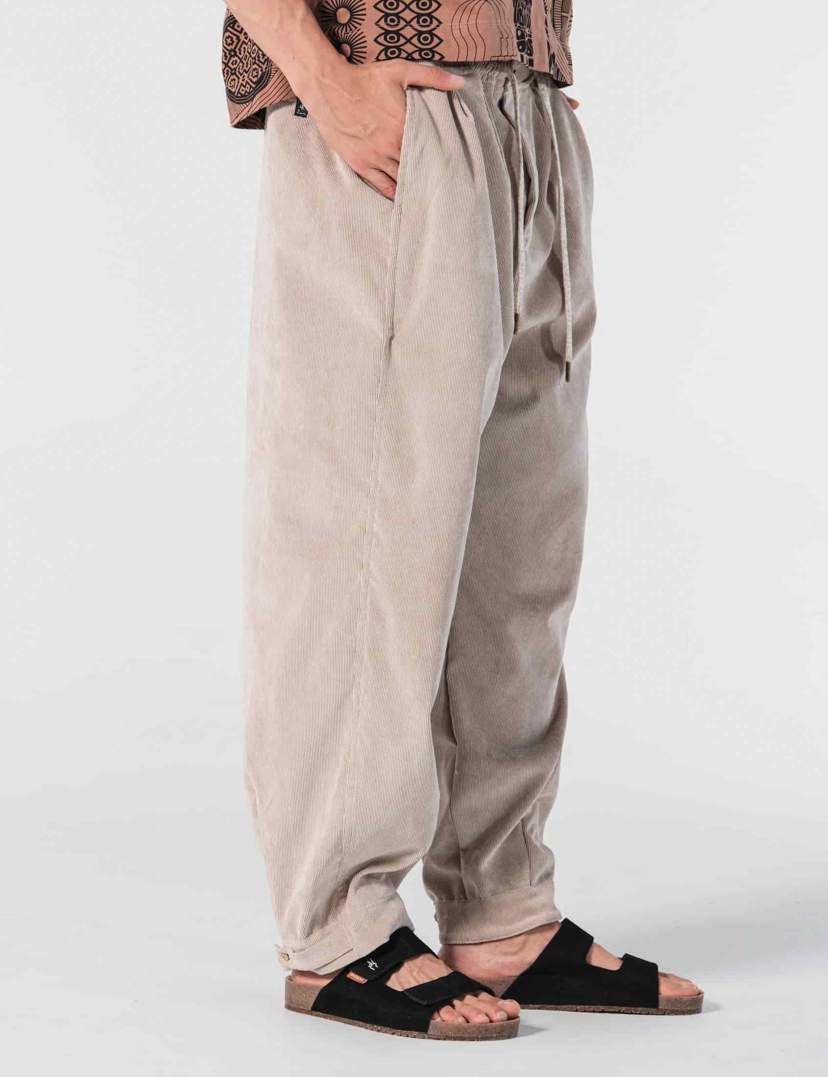 Pantalón Baggy Loose Fit Conexion Beige Hombre - miniatura 2