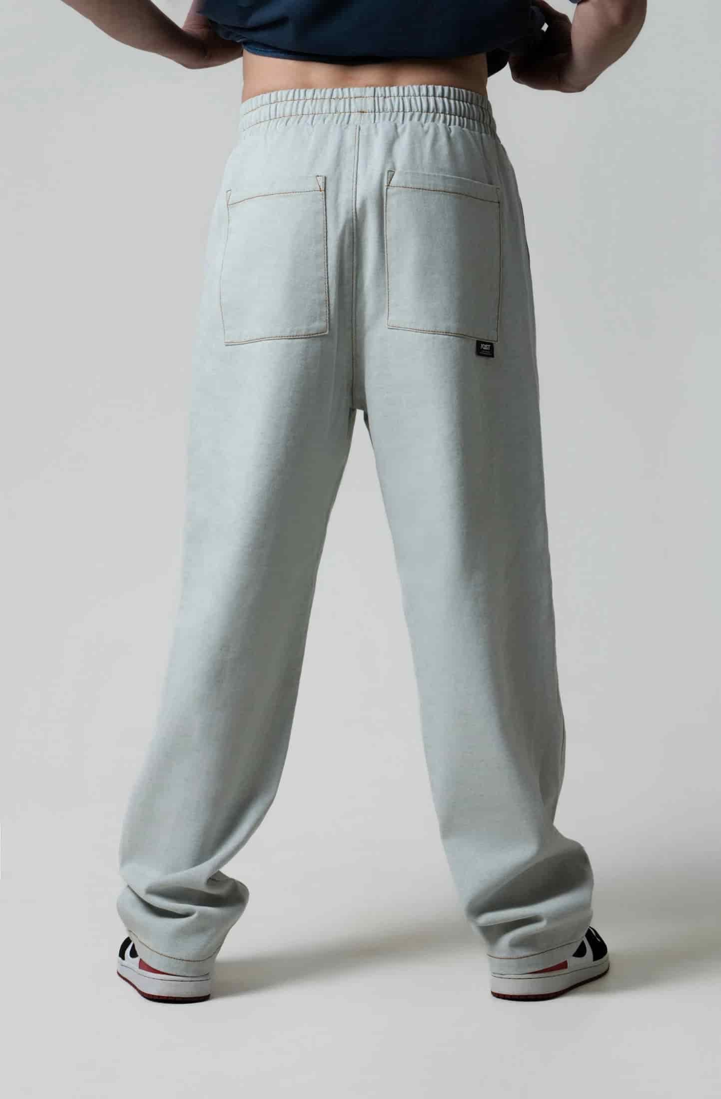PANTALON JOGG COLOR AZUL CLARO - miniatura 4