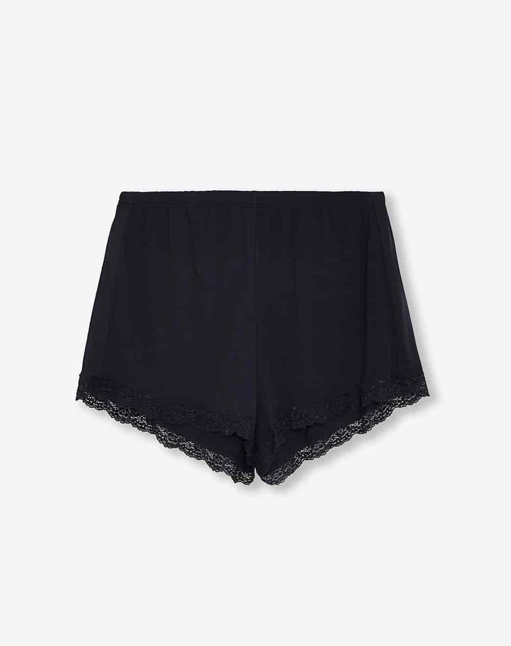 Short de pijama negro mujer - miniatura 6