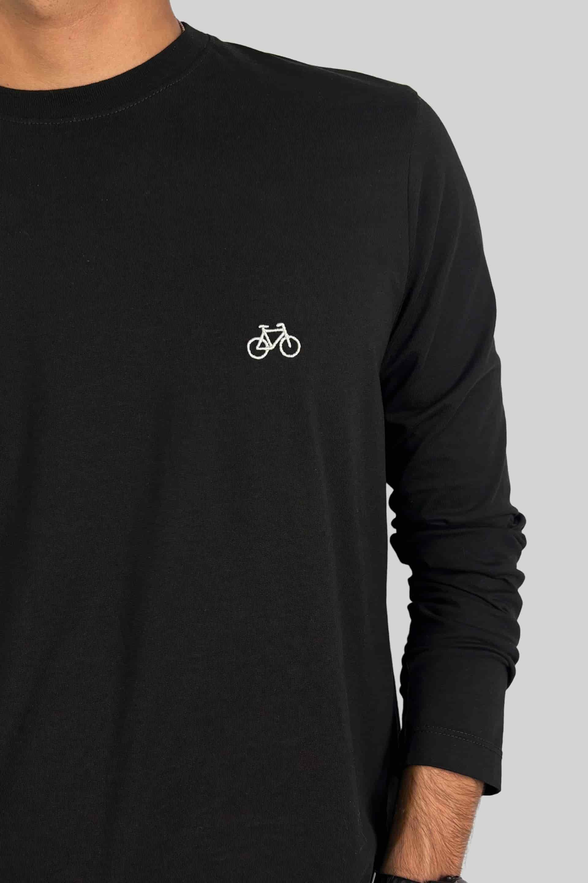 CAMISETA MANGA LARGA NEGRA - miniatura 2