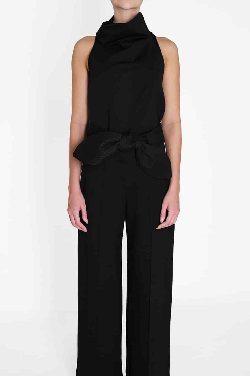 Blusa Noche de lirios negro atelier - miniatura 3
