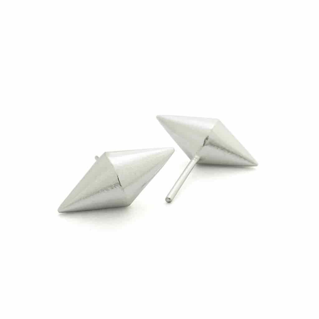 Aretes 2 conos medianos unidos - miniatura 1