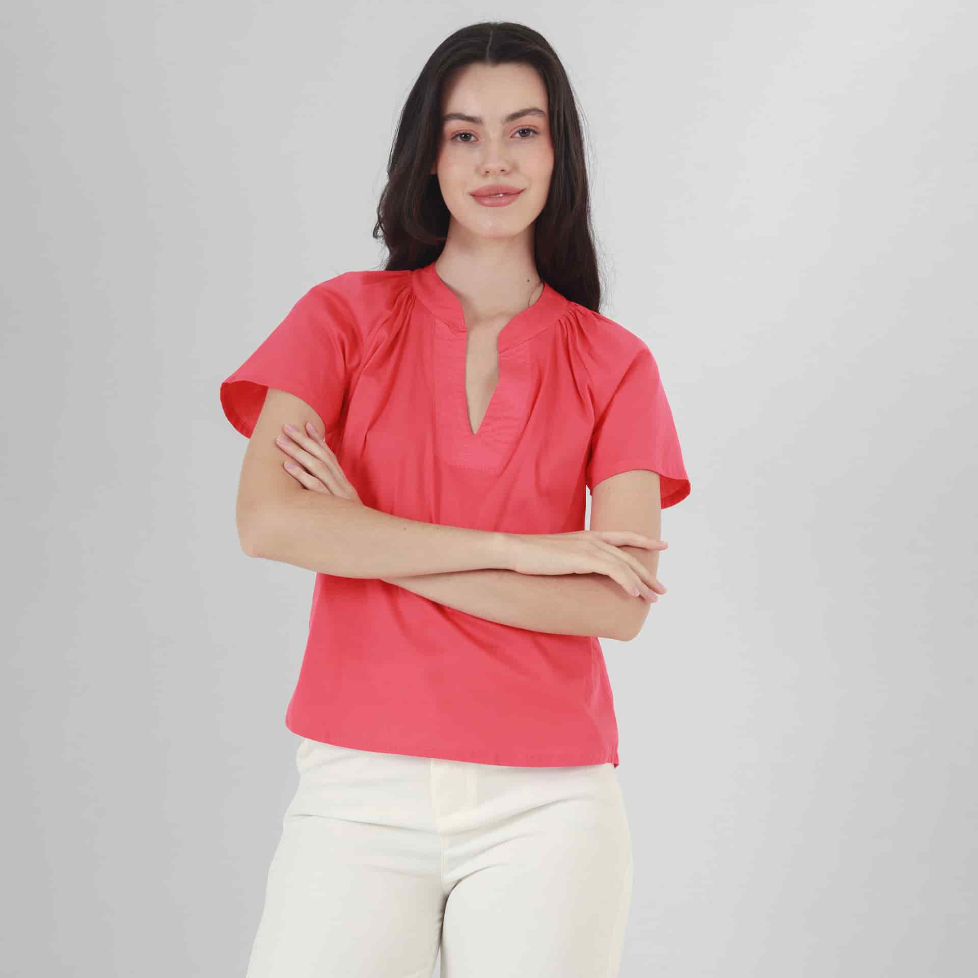 Blusa Cuello Neru Manga Corta - miniatura 1