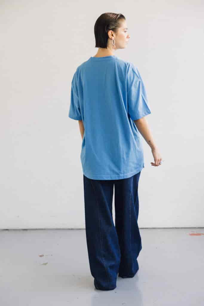 T-shirt Oversize Hibiscus - miniatura 4
