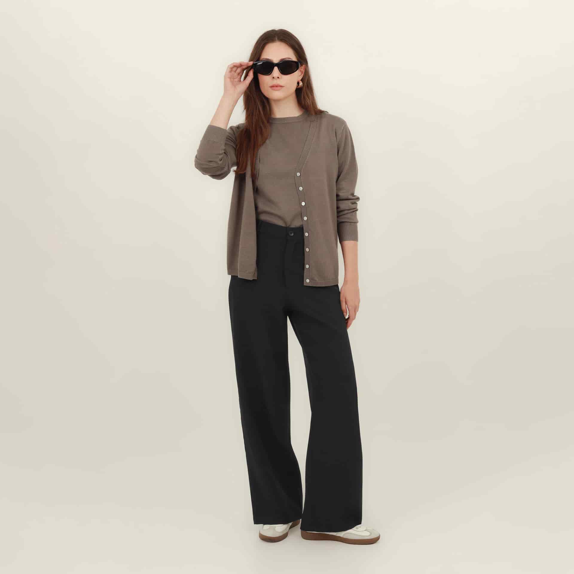 Pantalón rectobásico con pinzas - miniatura 7