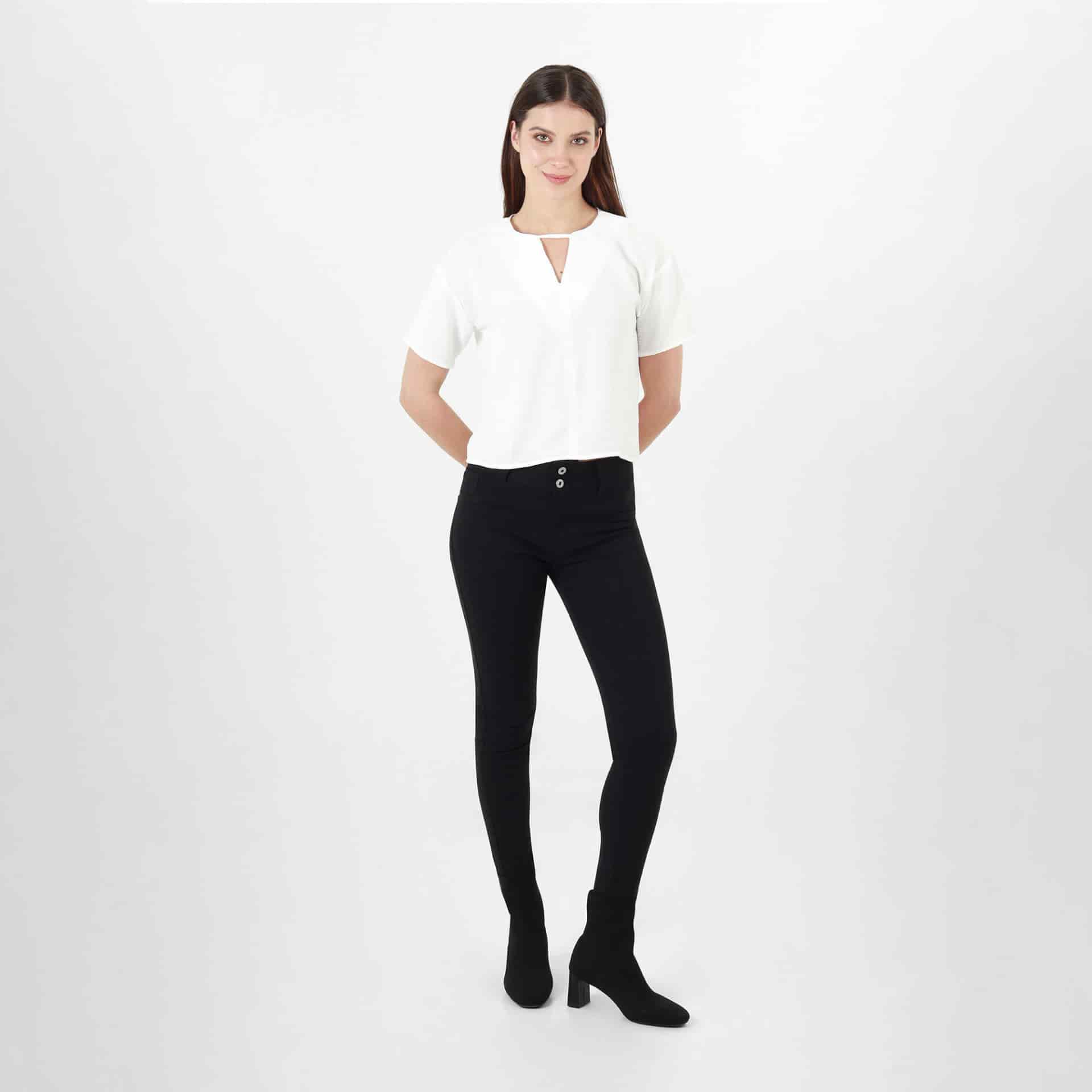 Blusa Cuello V Manga Corta - miniatura 6