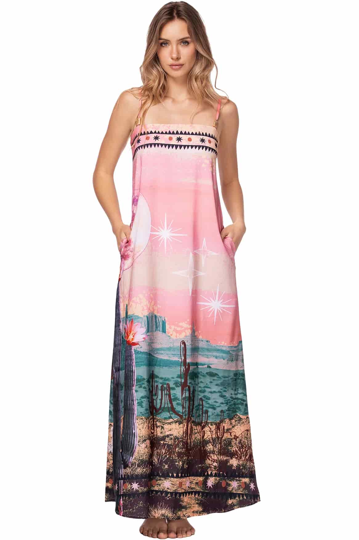 VESTIDO CELESTE DESERT - miniatura 3
