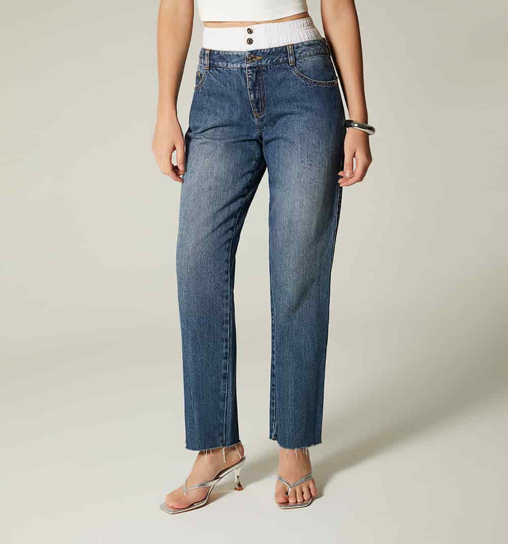 Jean girlfriend doble pretina - miniatura 2