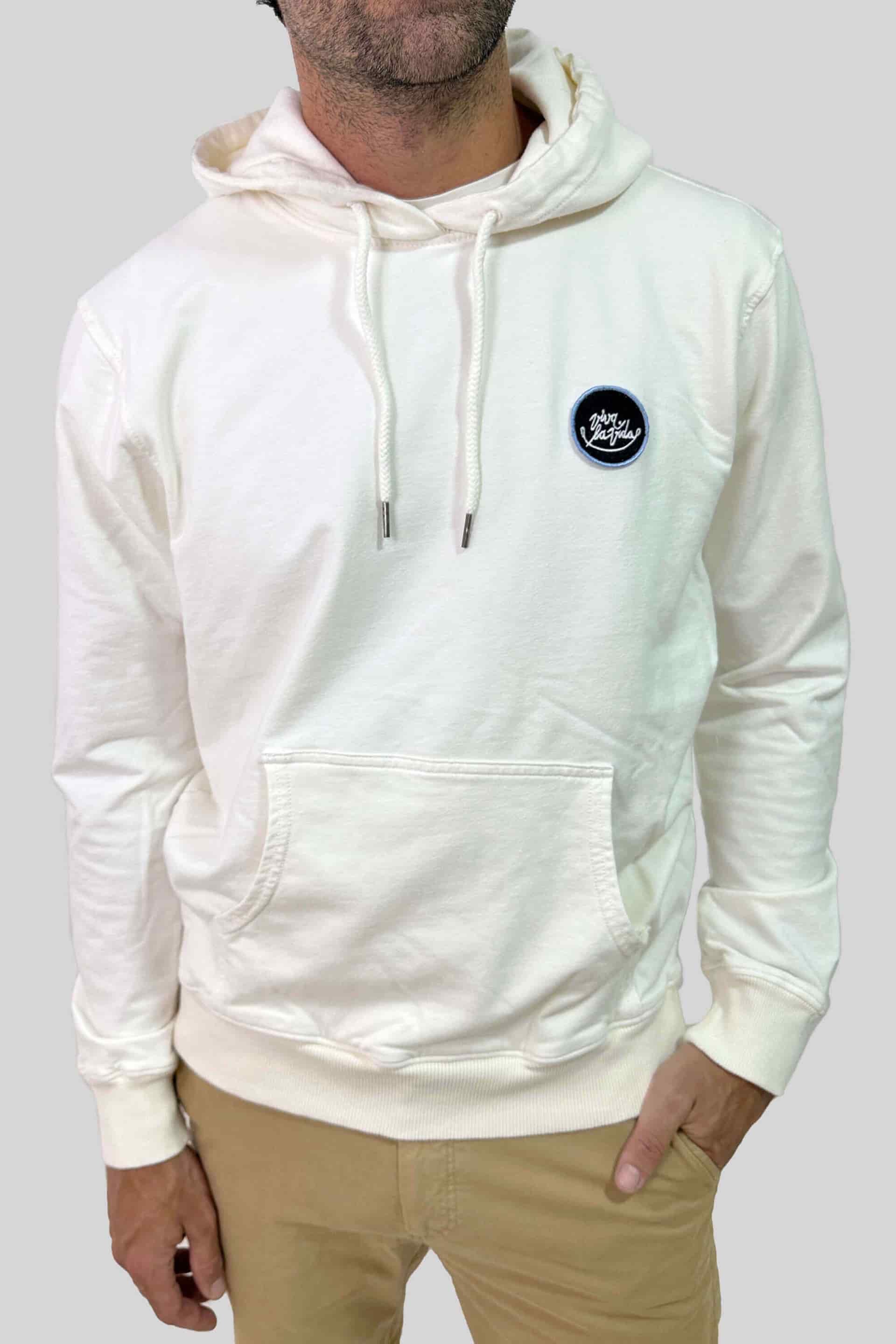 HOODIE VLV OFF WHITE - miniatura 1