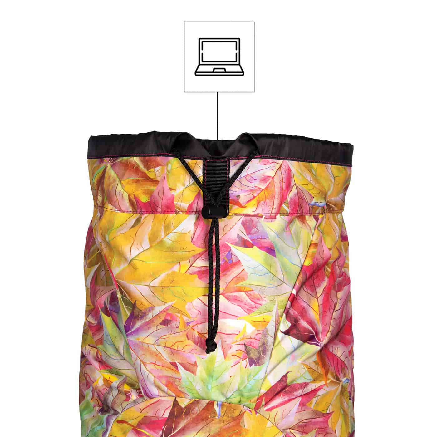Morral Viajero ULTRA Plegable Estampado Acid Citybags Multicolor - miniatura 7