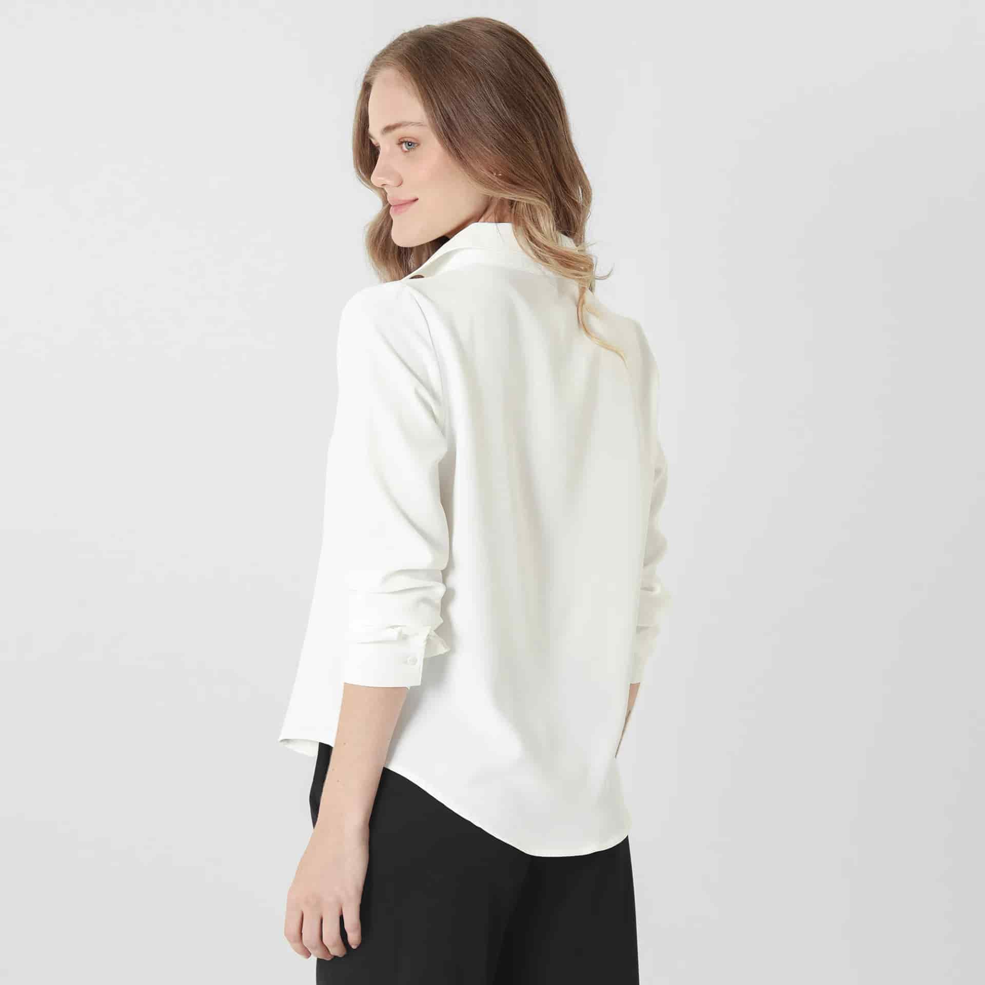 Camisa Cuello Camisero Manga Larga - miniatura 8