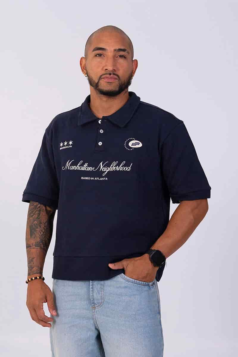 Polo boxy fit manhattan - miniatura 1