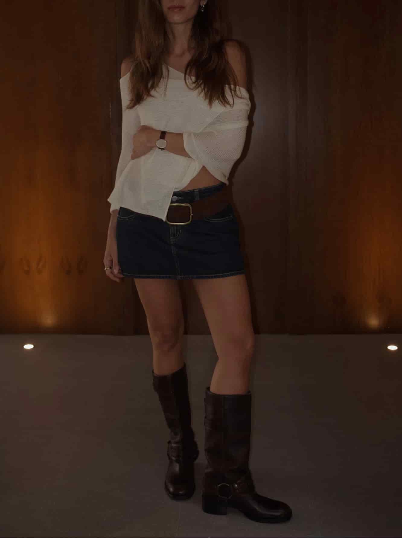 SUEDE BIG BELT - SEPIA - miniatura 4