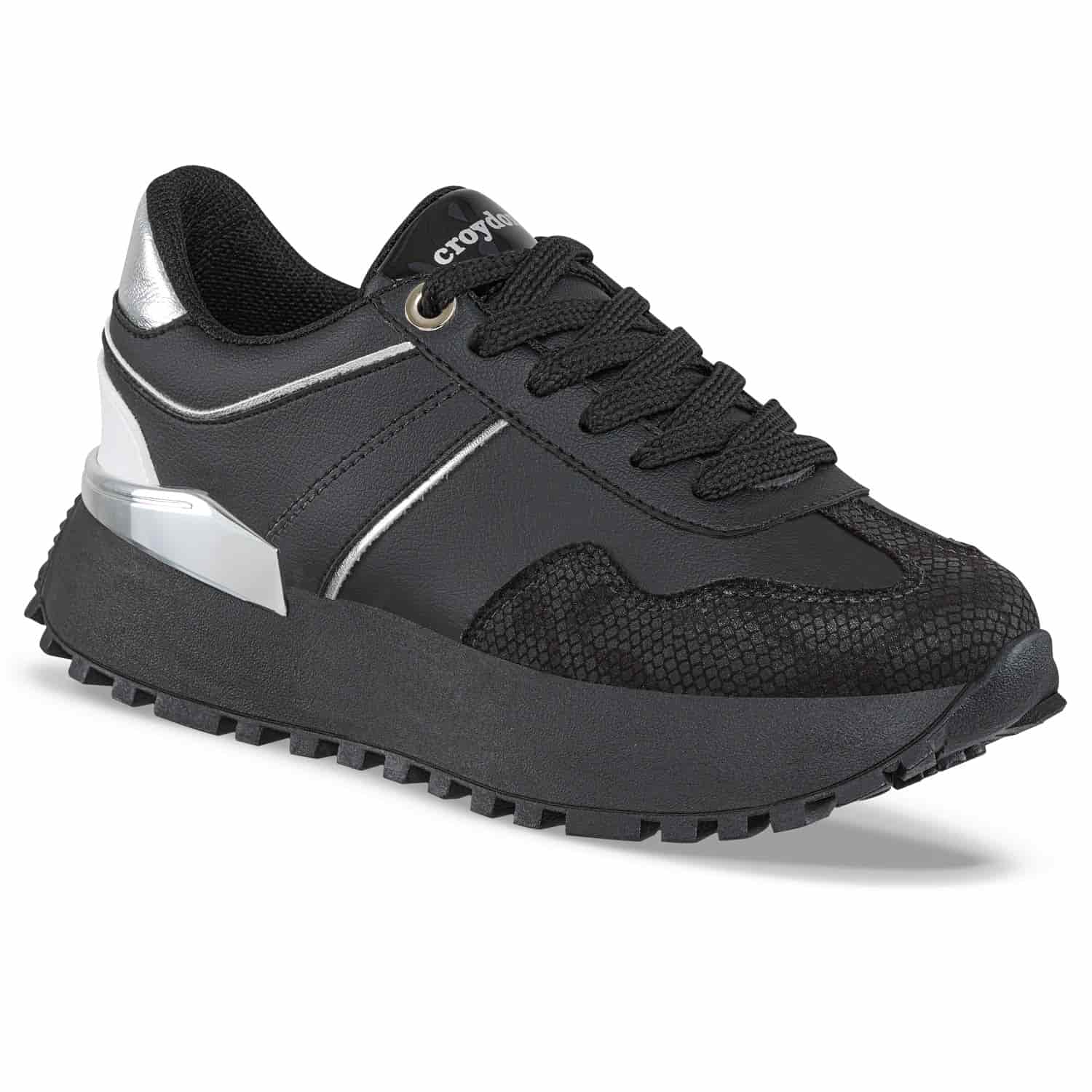 Tenis Urbanos Letizia Negro-Negro Croydon para Mujer - miniatura 1