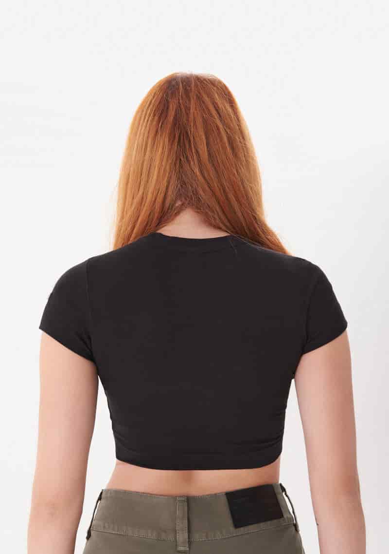 College Black Crop top - miniatura 4