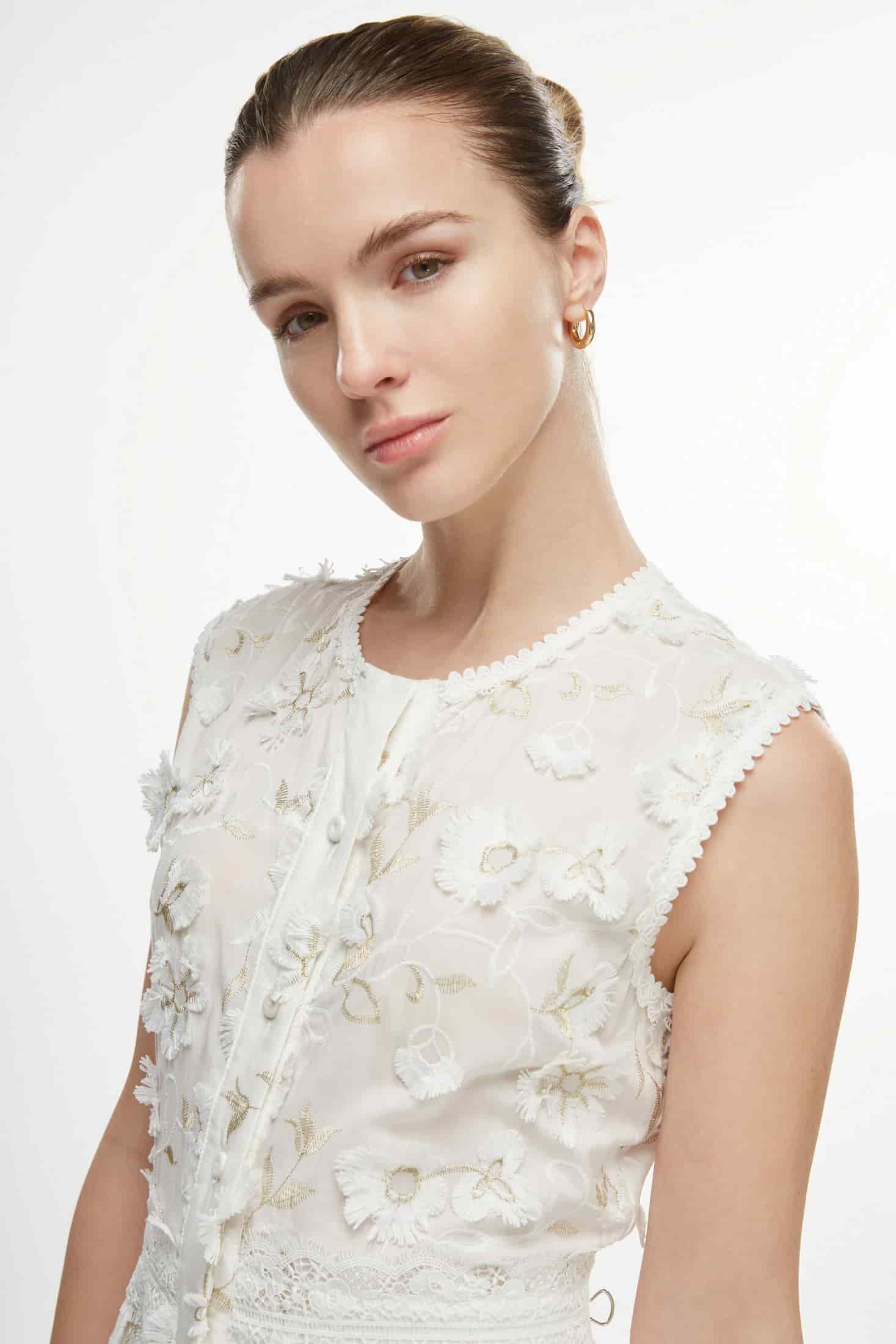CAMELIA MAXI DRESS WHITE - miniatura 1