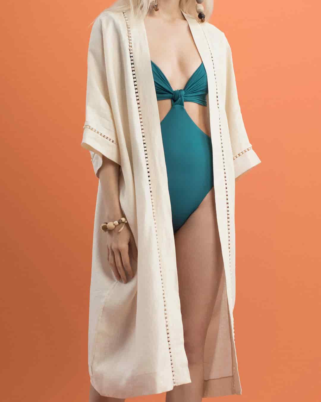 RAFAELA KAFTAN / Beige - miniatura 3