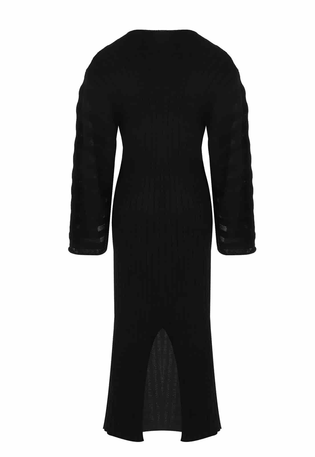 RIBBED WOVEN DRESS - miniatura 4