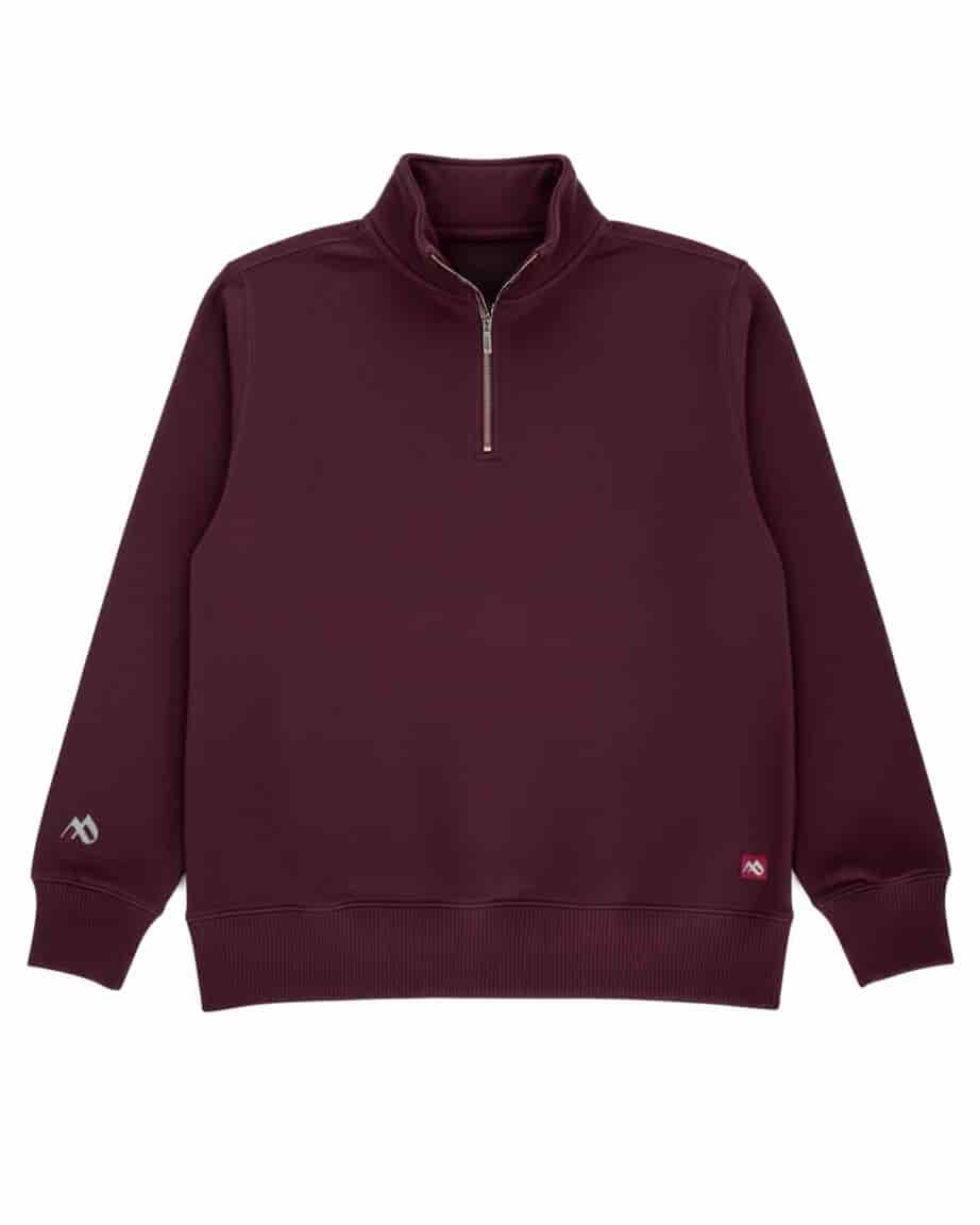 Buzo cuello alto hombre Vinotinto Burdeos - miniatura 4