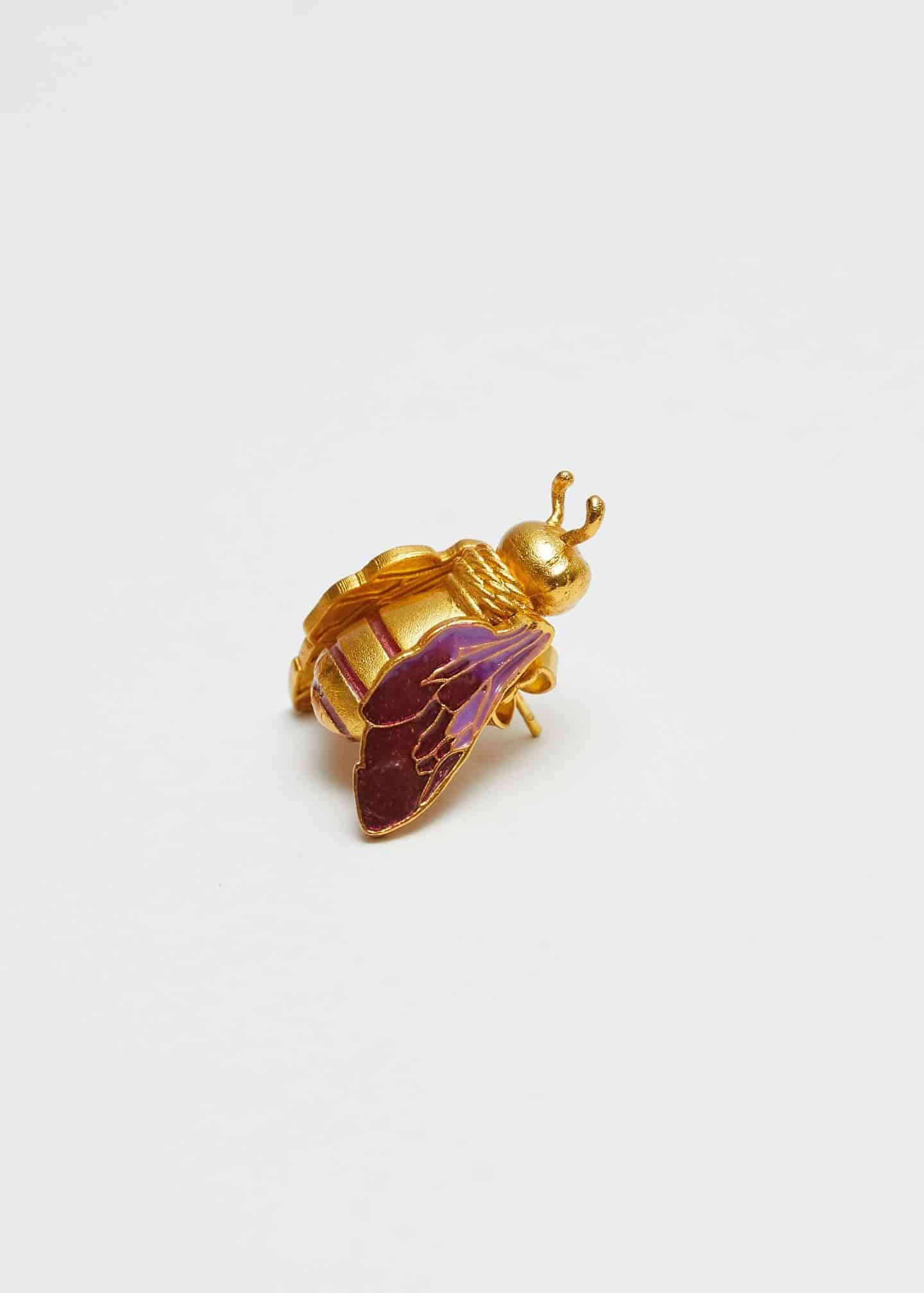 Aretes The Queen Bee Ultravioleta - miniatura 3