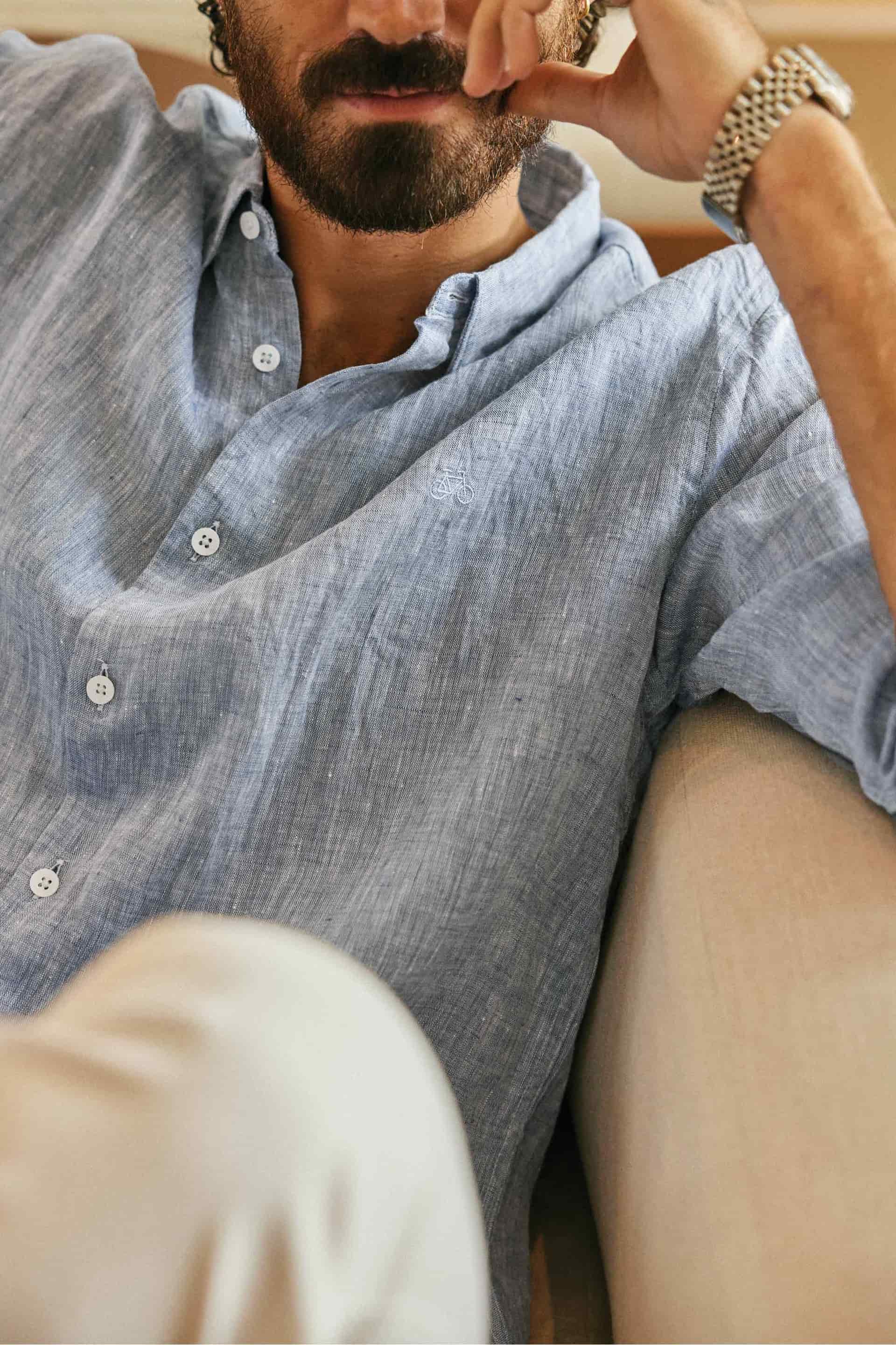CAMISA LINO GRIS - miniatura 1