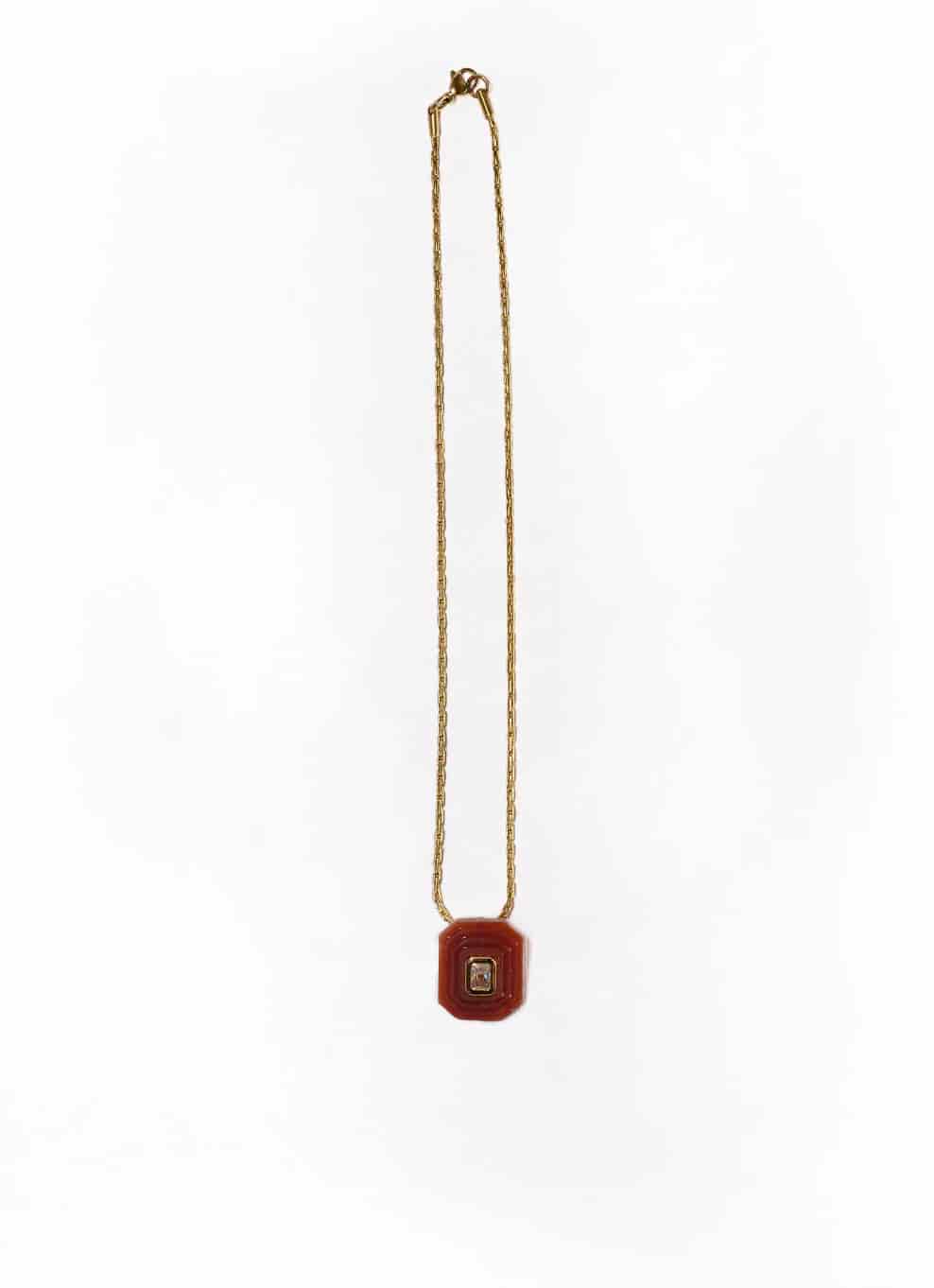 OTTAGONO - BORDEAUX NECKLACE - miniatura 2