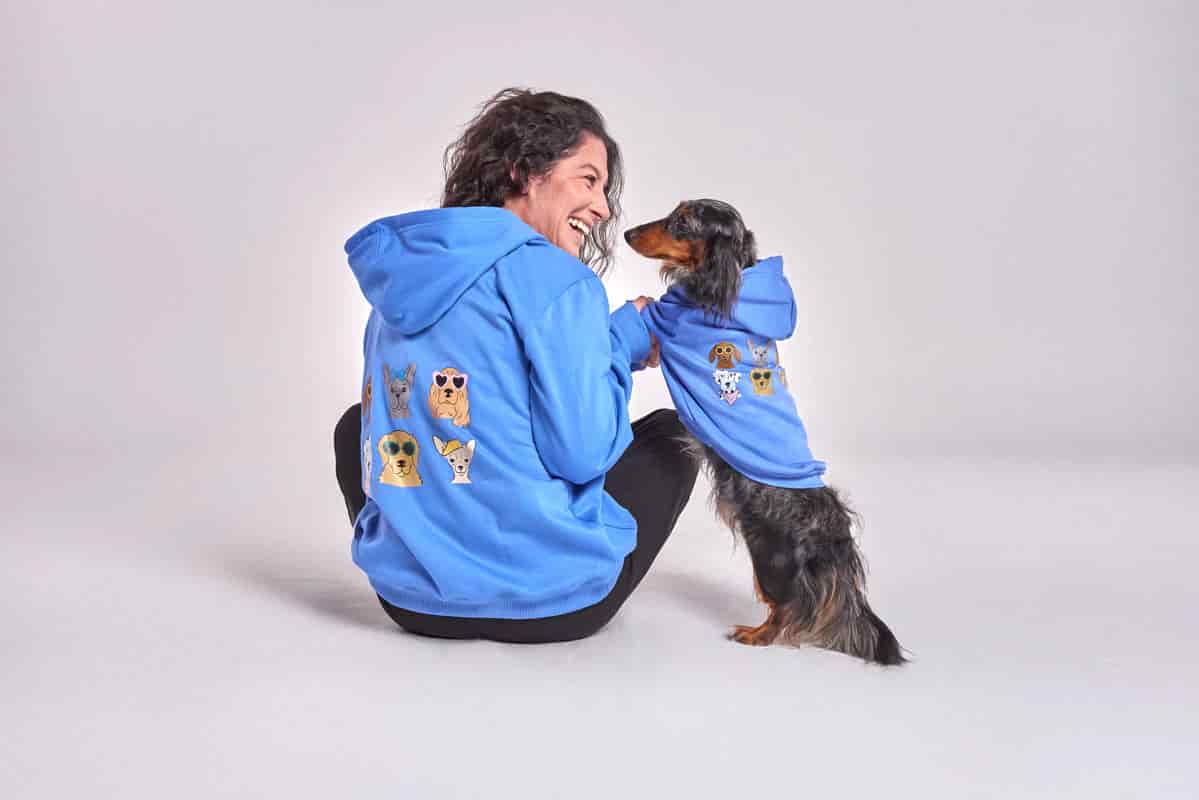 HOODIE AZUL UNISEX - miniatura 3