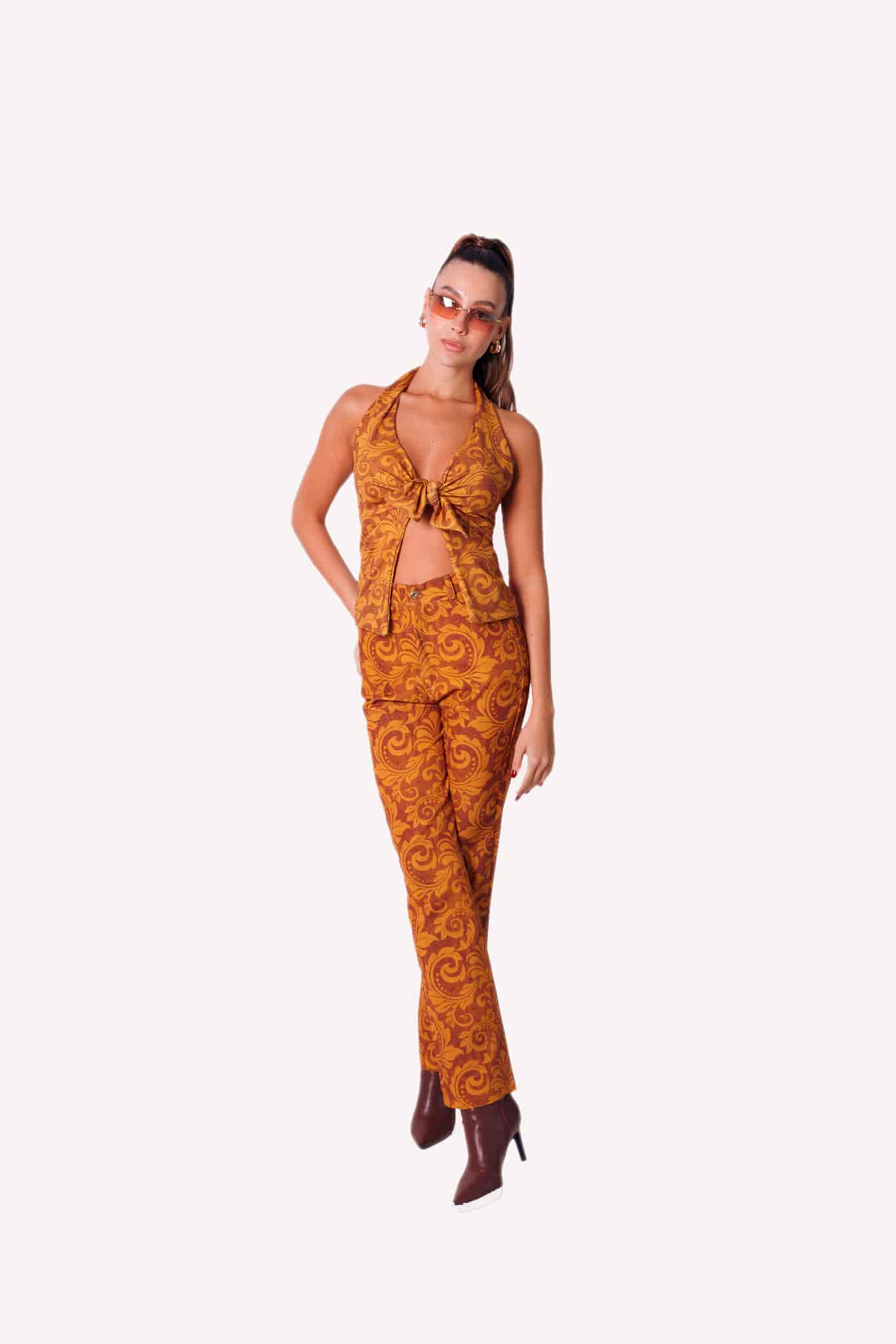 Halter Top in Golden Spice - miniatura 1