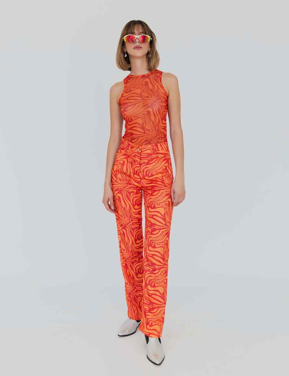 Howdy Pants Orange Swirl - miniatura 1