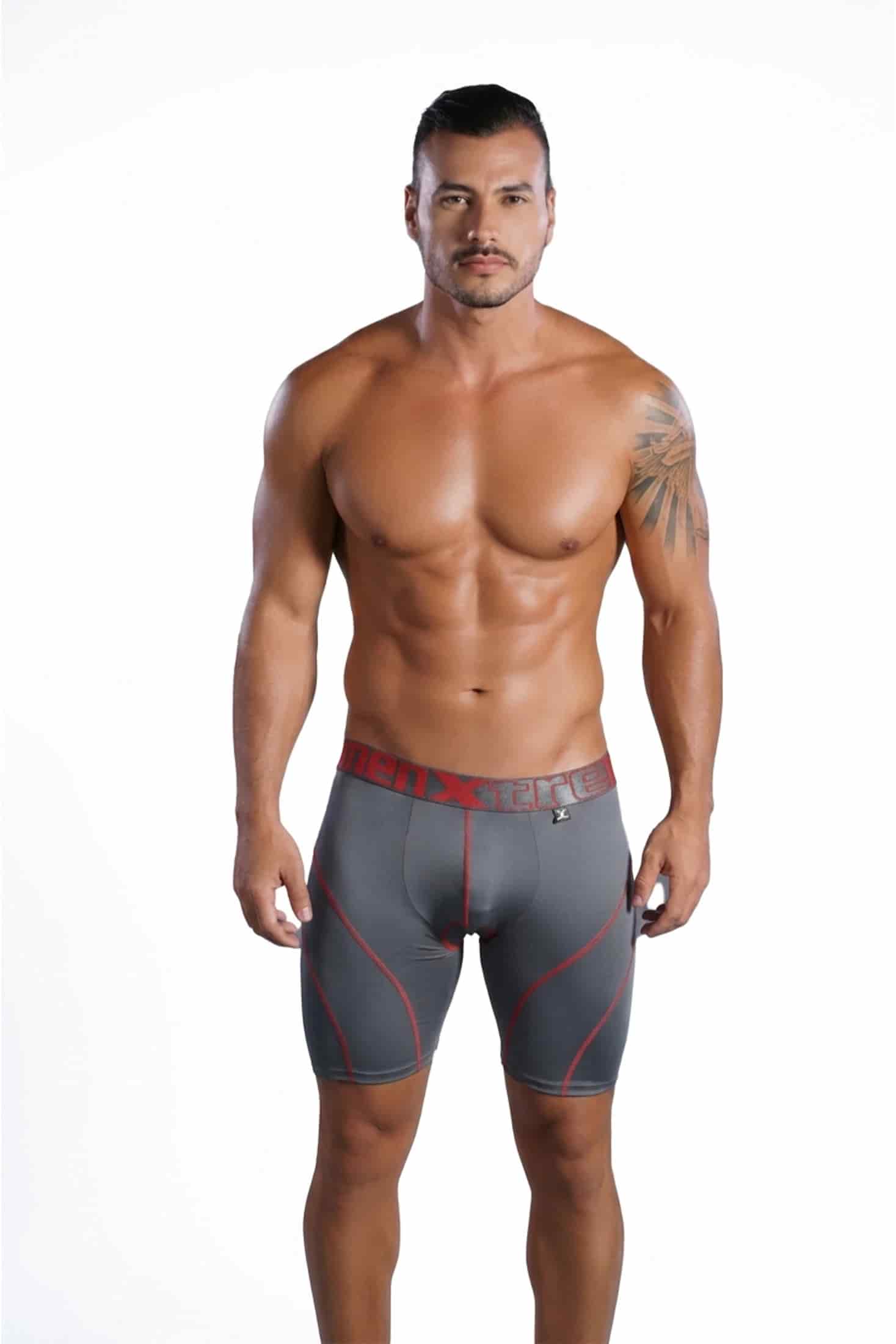 BOXER DEPORTIVO CON BADANA GRIS - miniatura 2