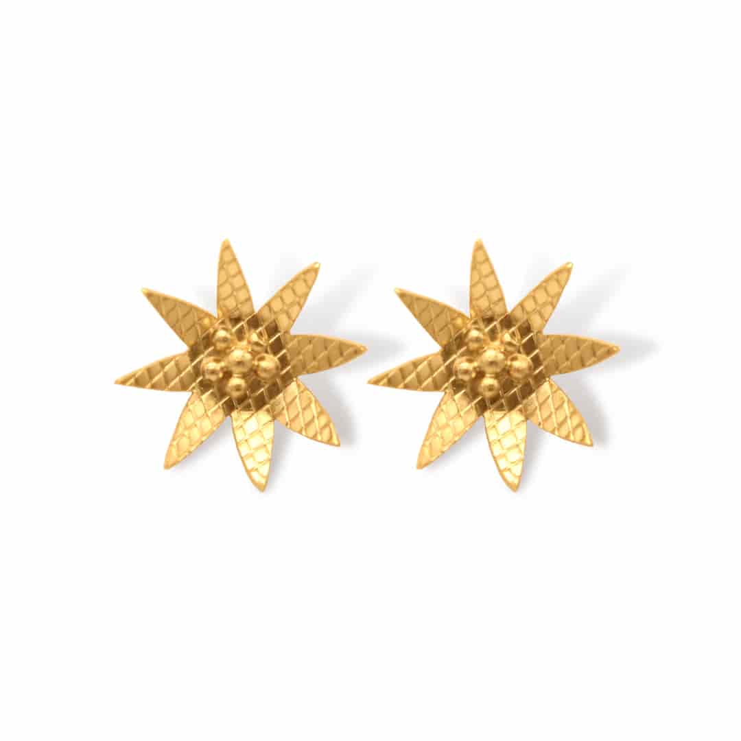 Aretes flor arabis pequeña - miniatura 2