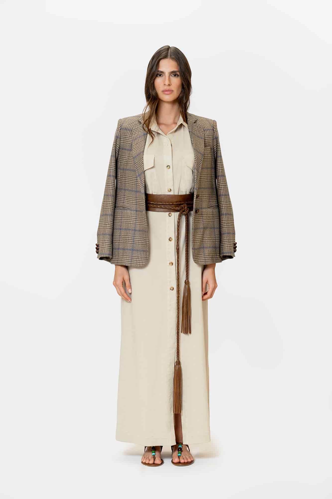 Vestido Amelia Beige - miniatura 7