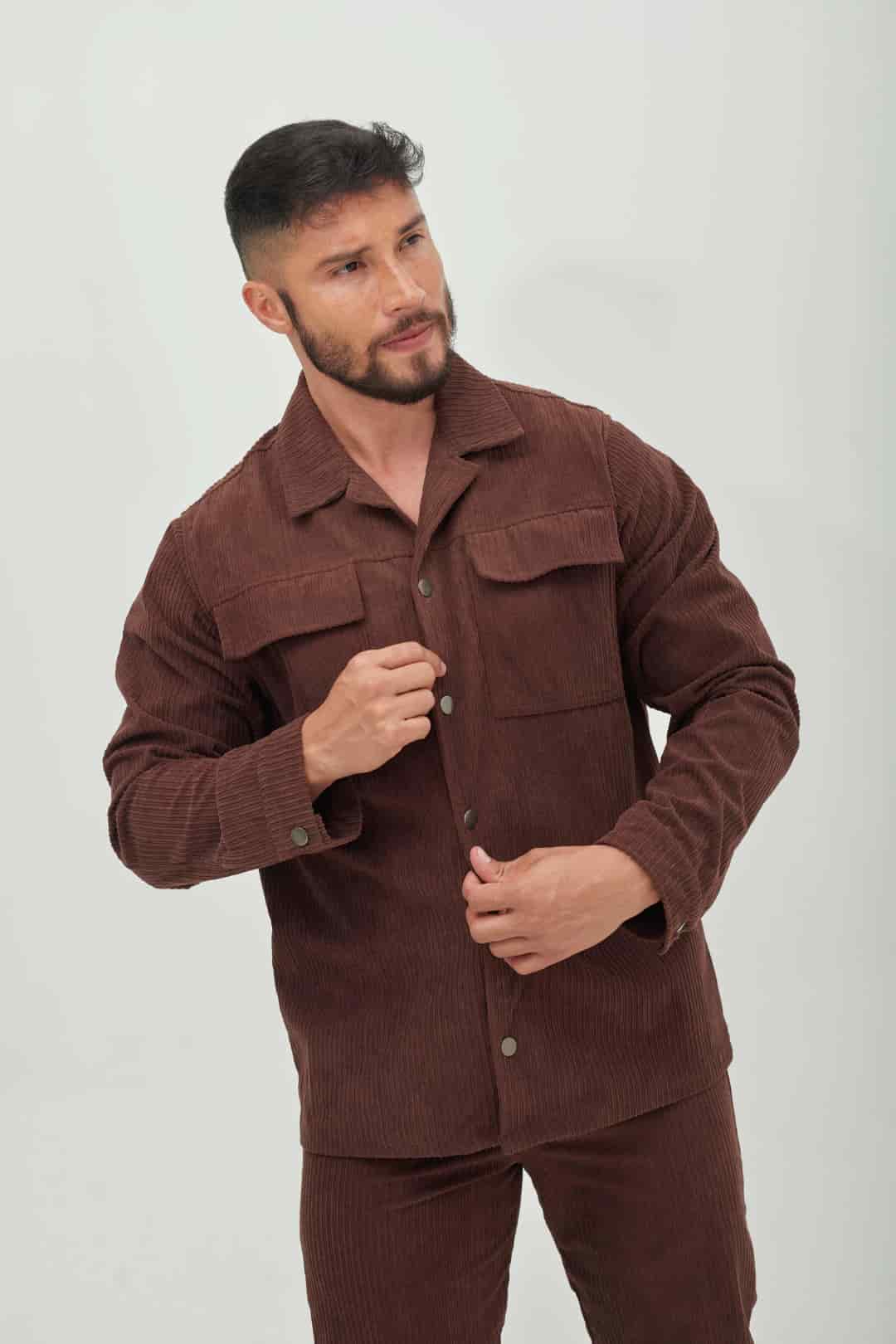 Chaqueta Corduroy Marrón - miniatura 1
