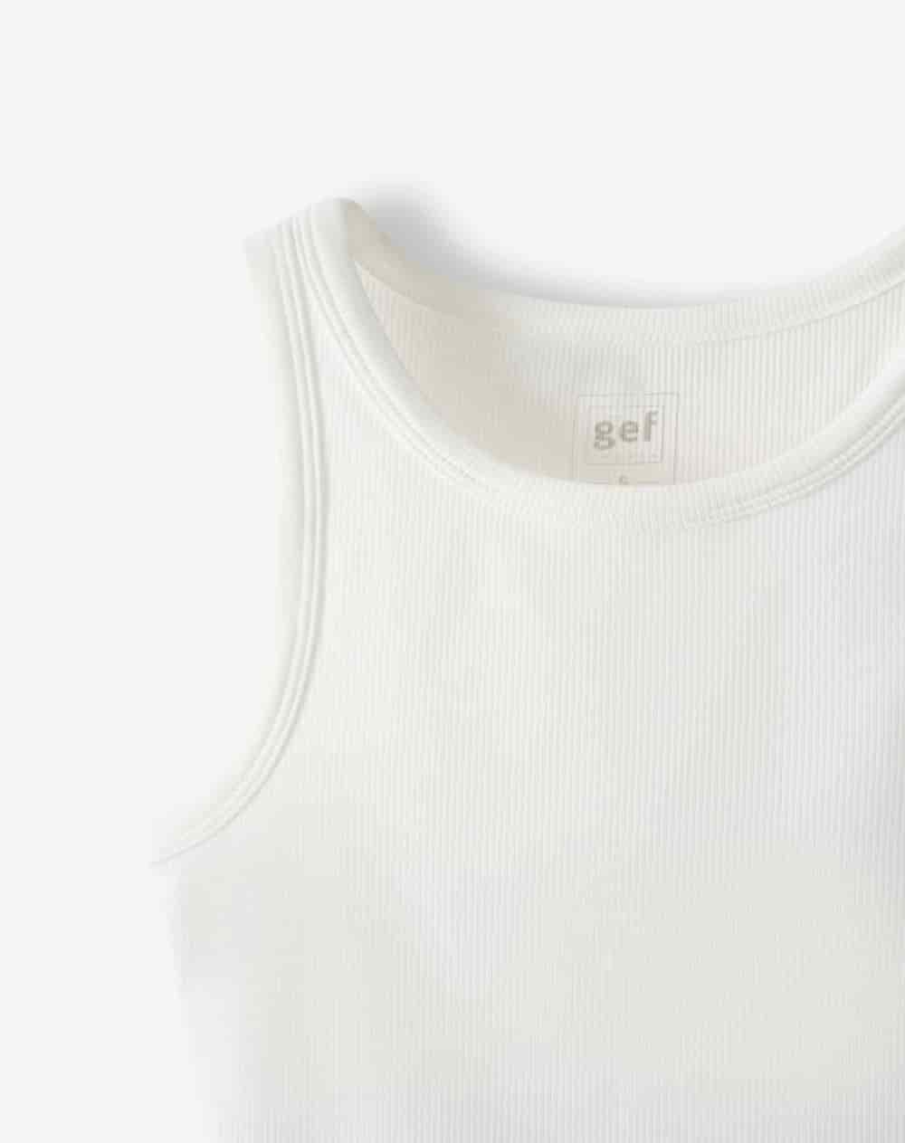 Camiseta slim blanca mujer - miniatura 2