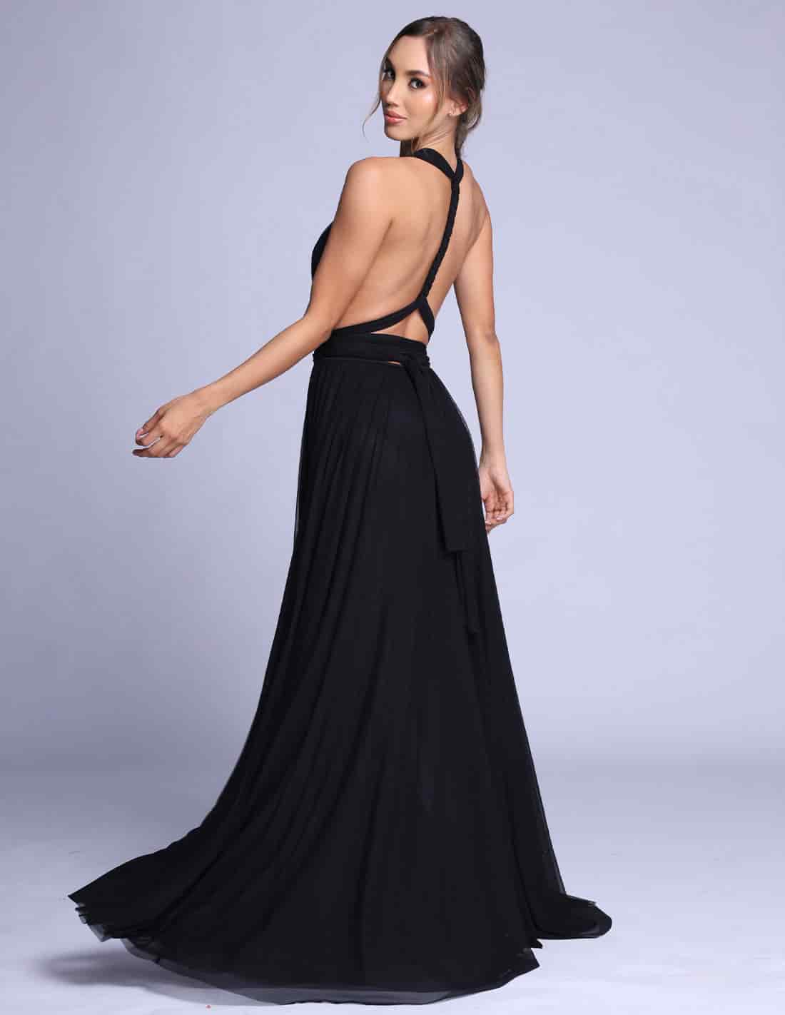 Vestido Hydra Negro - miniatura 3