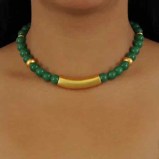 Collar Piedra Semipreciosa Aventurina Verde 10mm - miniatura 2