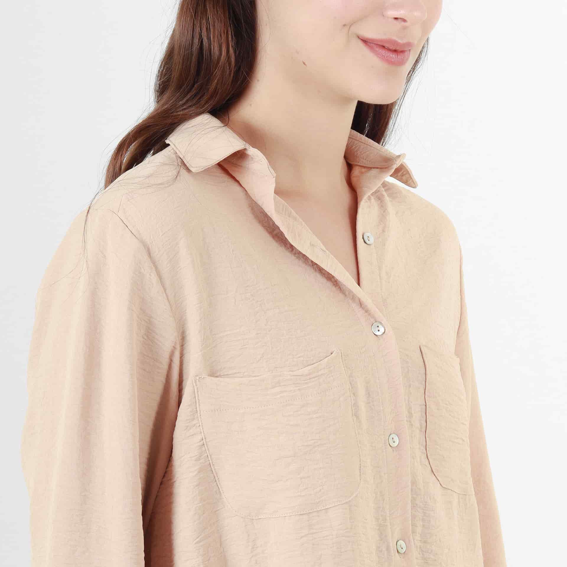 Camisa Cuello Camisero Manga Larga - miniatura 4