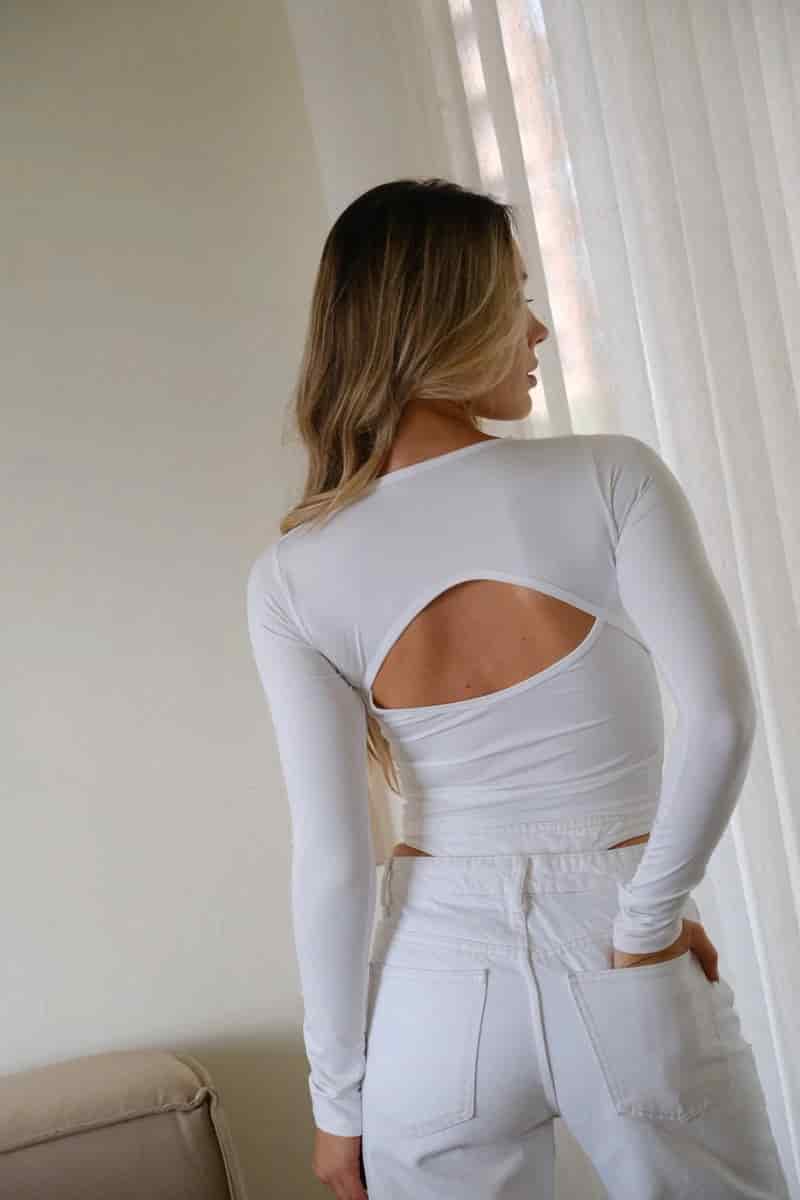 Camibuso en lycra Lagoon - Marfil - miniatura 2