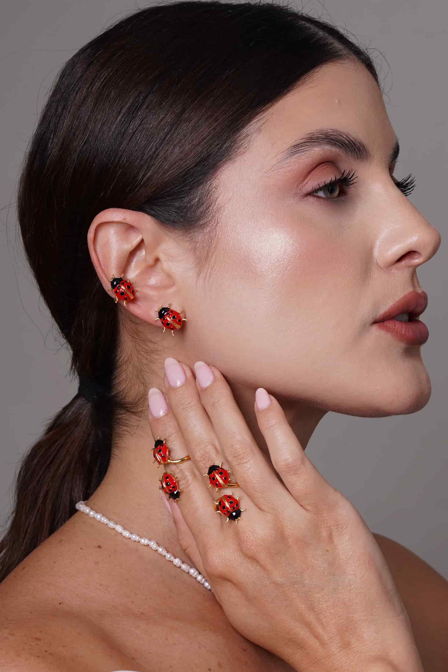 Aretes mariquita - miniatura 2