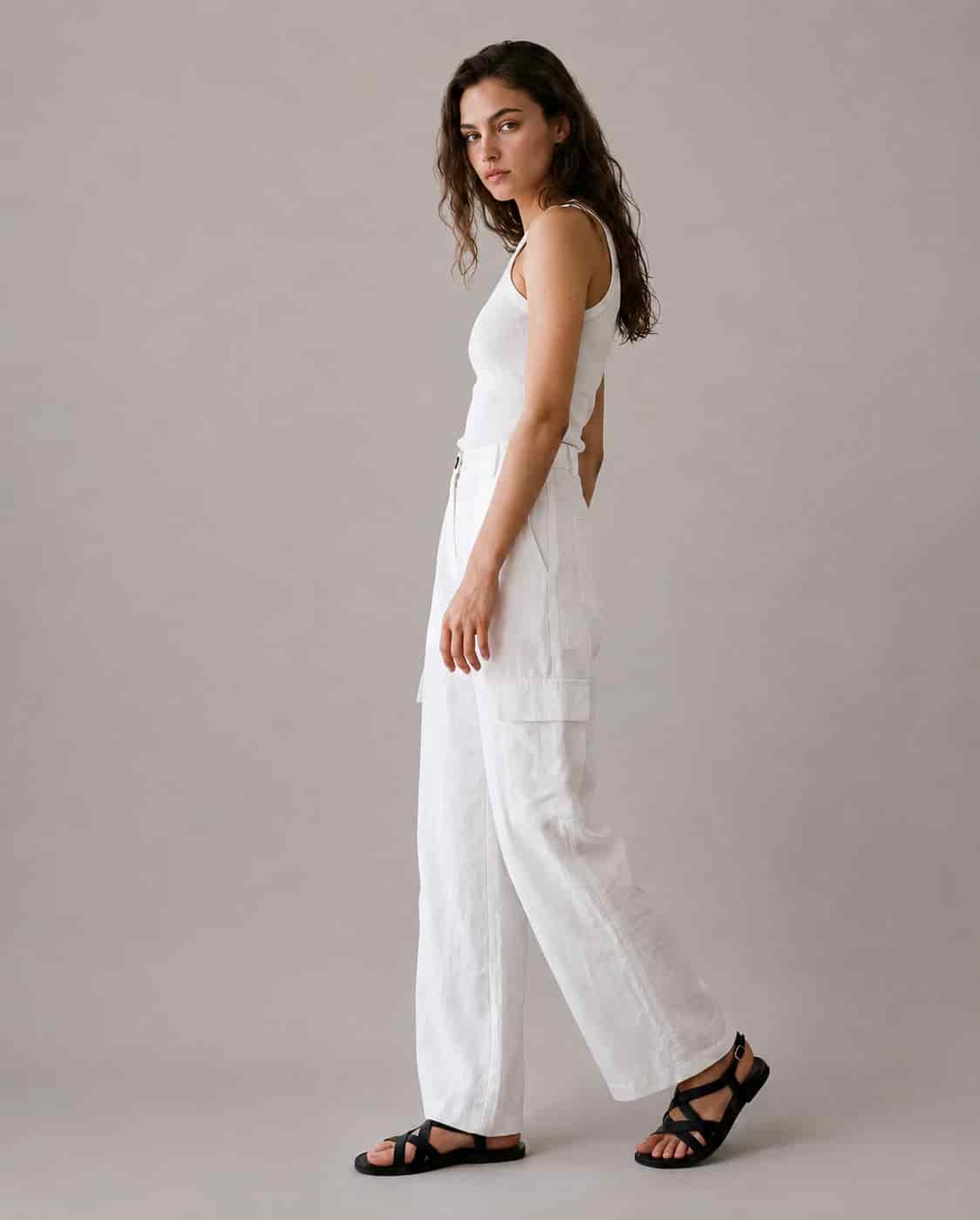 Sun Cargo Linen Pants - miniatura 2