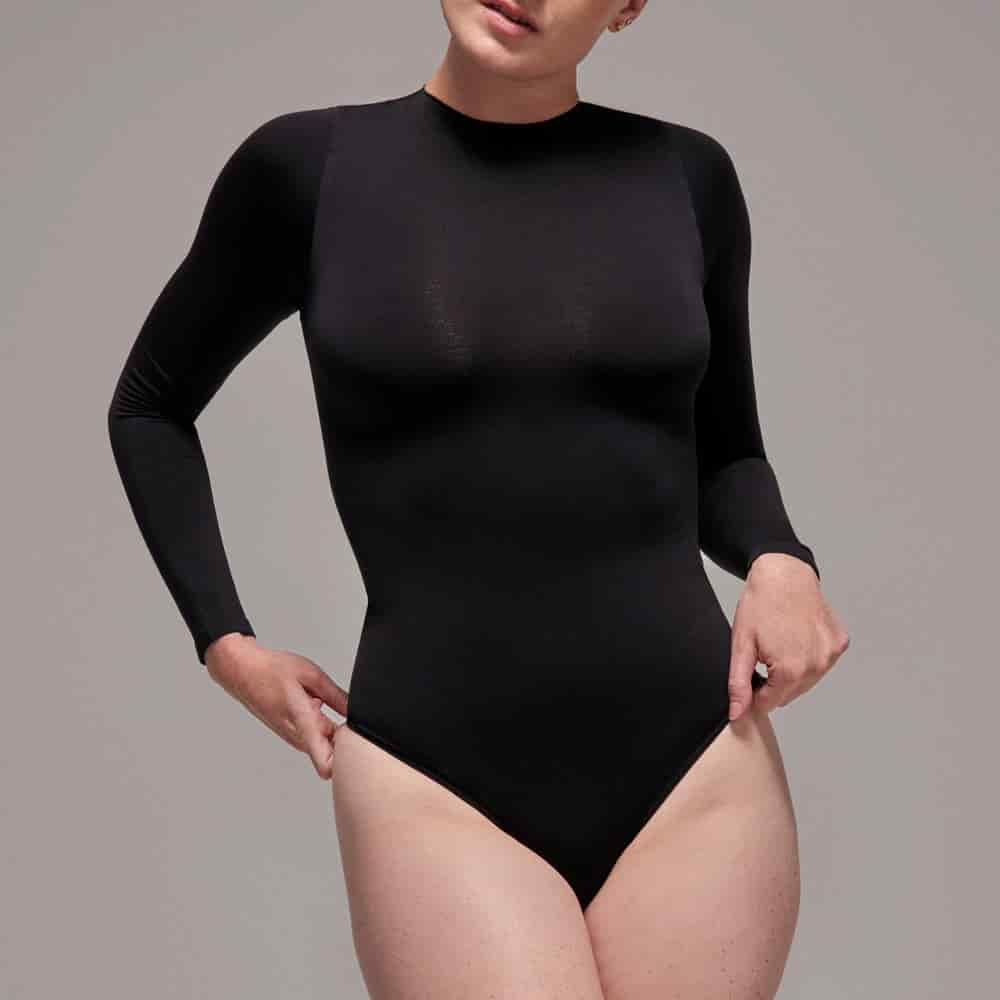 Body Manga Larga Cuello Alto Para Mujer | Lunia - miniatura 3