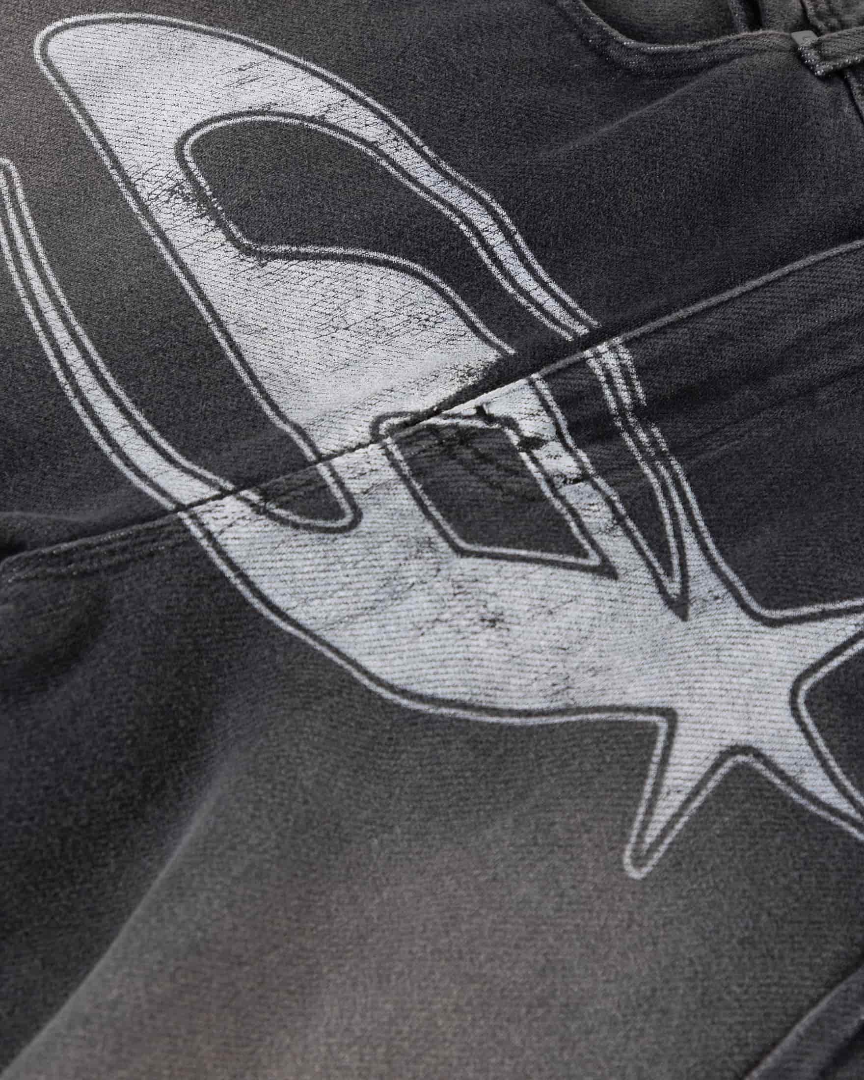 Act 1 UG Star Barrel Vein Jean Washed Black - miniatura 4