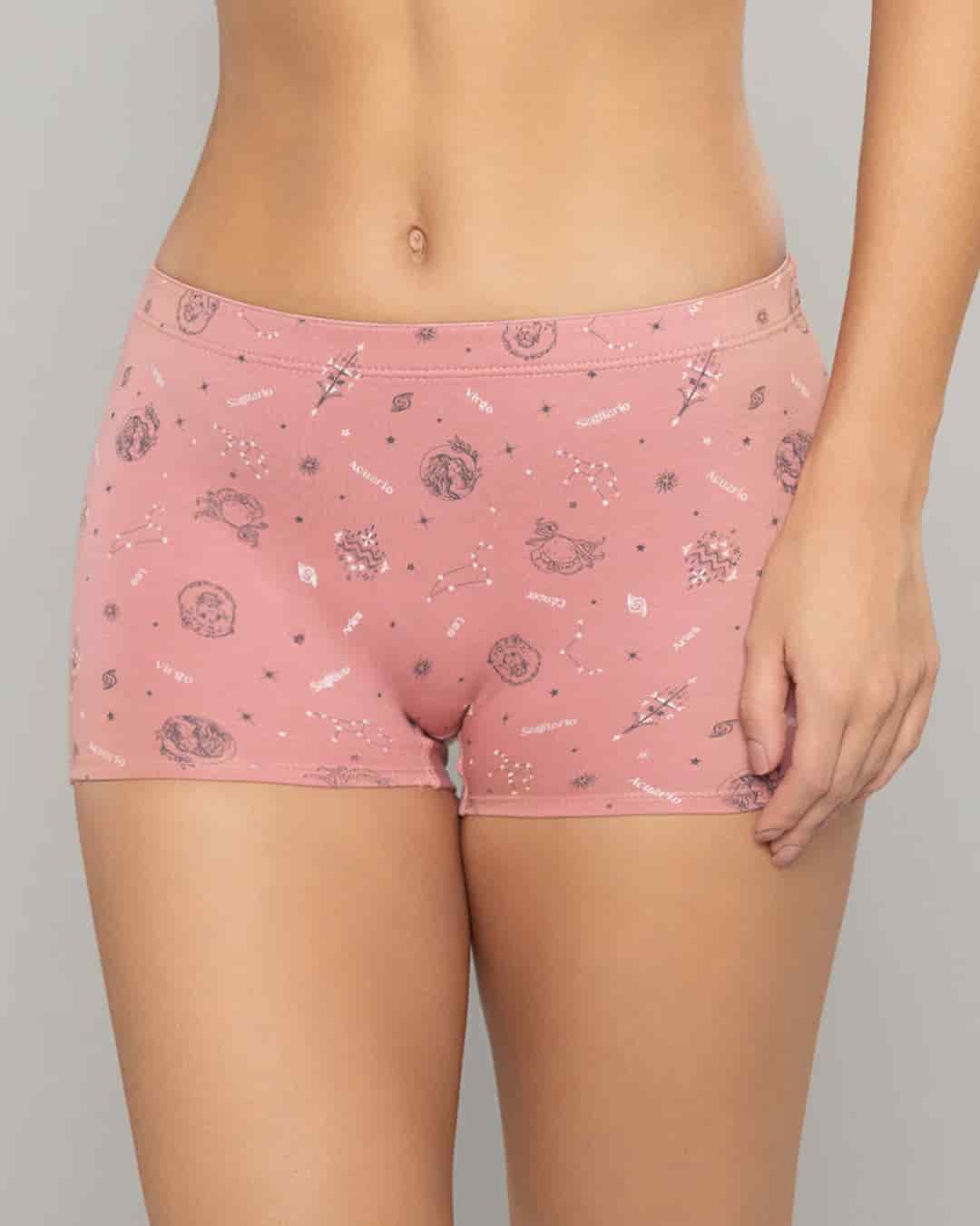 Boxer Largo Tiro Alto en Algodón Estampado para Mujer Ref. 8023 - miniatura 9