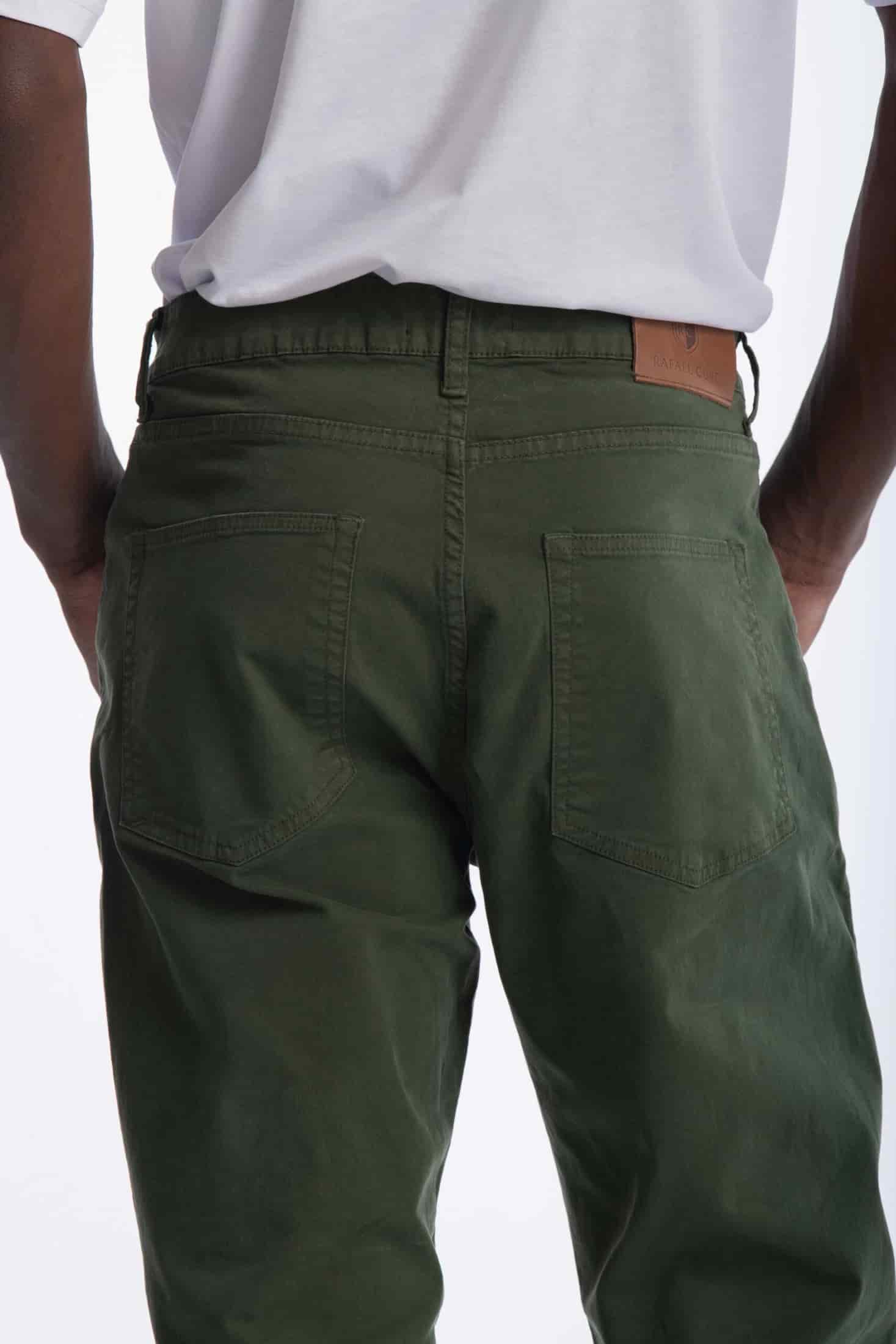 Pantalón Classic Dril 5 Bolsillos Verde Militar - miniatura 5