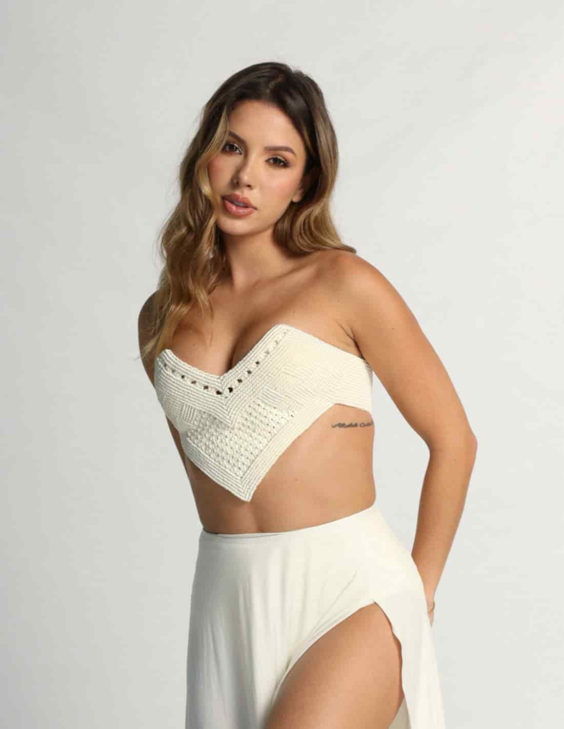 Crop Top Pikoe Marfil - miniatura 1